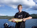 Colin's beautiful 6 LB.+ East Lake brownie put up an great fight. The fish was released.